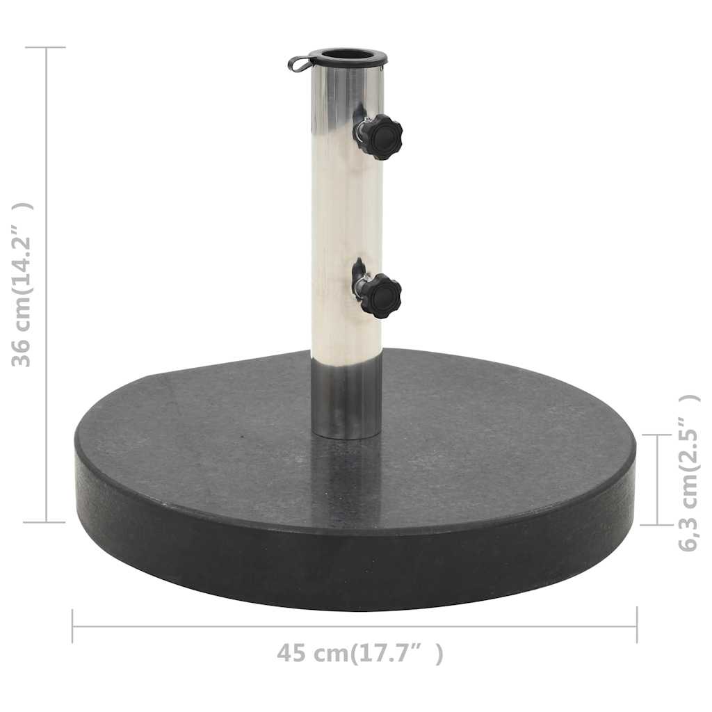 Parasolvoet Rond 28,5 Kg Graniet