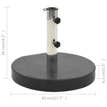 Parasolvoet Rond 28,5 Kg Graniet