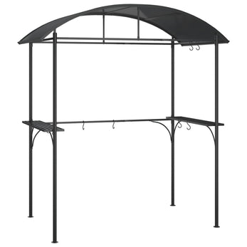 Barbecuepaviljoen Met Zijplanken 220X115X230 Cm Staal Antraciet