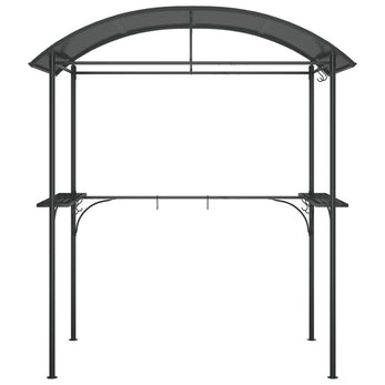 Barbecuepaviljoen Met Zijplanken 220X115X230 Cm Staal Antraciet