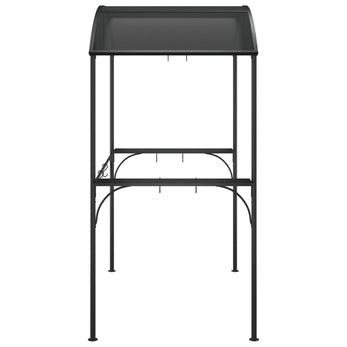 Barbecuepaviljoen Met Zijplanken 220X115X230 Cm Staal Antraciet