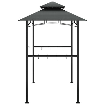 Barbecue-Overkapping 240X150X243 Cm Staal Antracietkleurig
