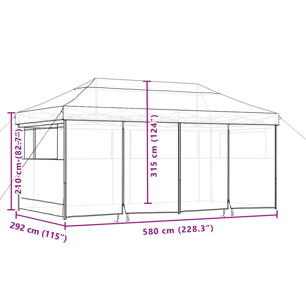 Partytent Inklapbaar Pop-Up
