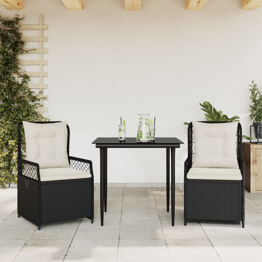 9-Delige Tuinset Met Kussens Poly Rattan