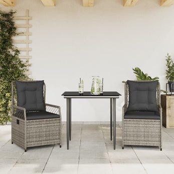 9-Delige Tuinset Met Kussens Poly Rattan