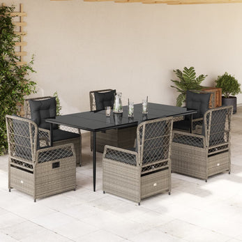 9-Delige Tuinset Met Kussens Poly Rattan